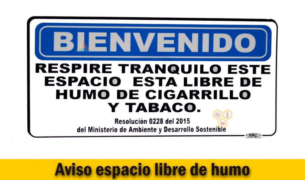 Señalizacion De Espacio Libre De Humo